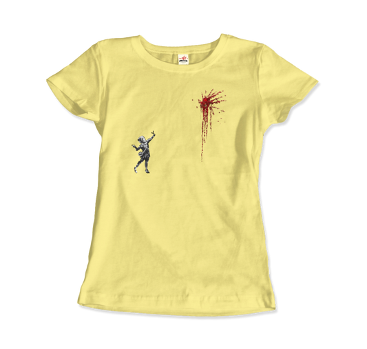 Banksy Valentines Day Mural Reproduction T-Shirt-11