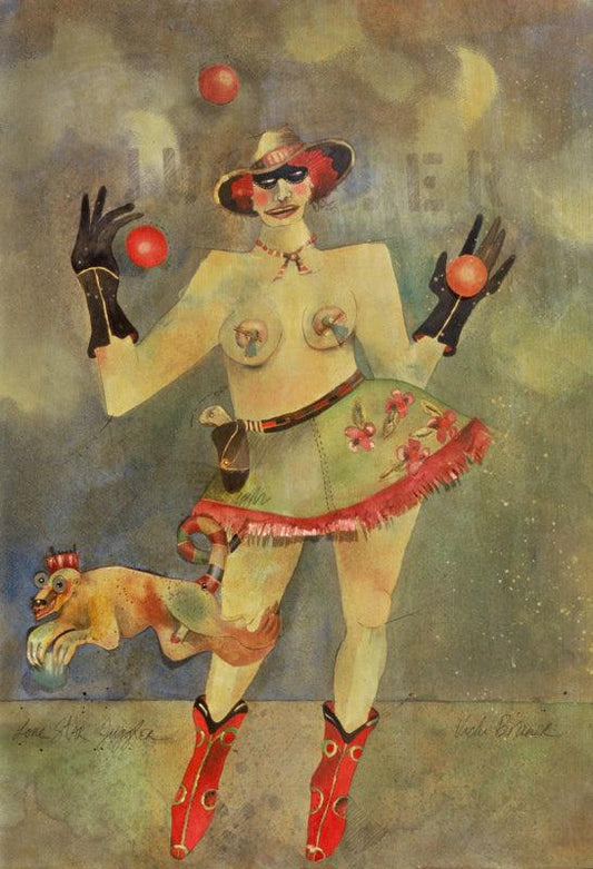 "Lone Star Juggler" by Vicki Bruner - FRAMED-1
